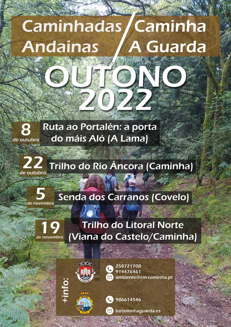 A Guarda y Caminha abren inscripciones para las Andainas de Otoño 2022