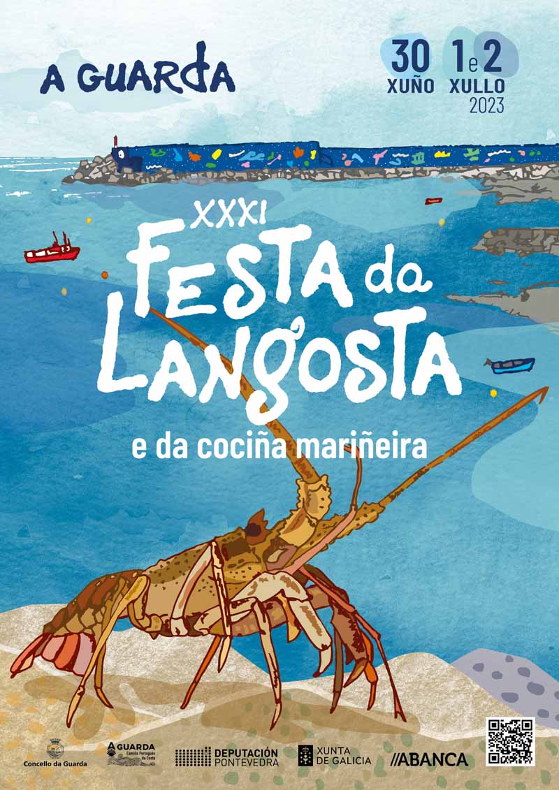 Todo preparado en A Guarda para una nueva edición de la “Fiesta de la Langosta y de la Cocina Marinera”
