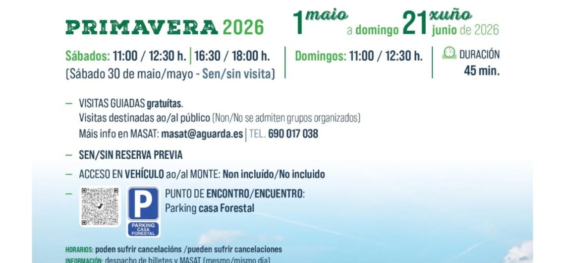 Cartel visitas guiadas turismo privamera